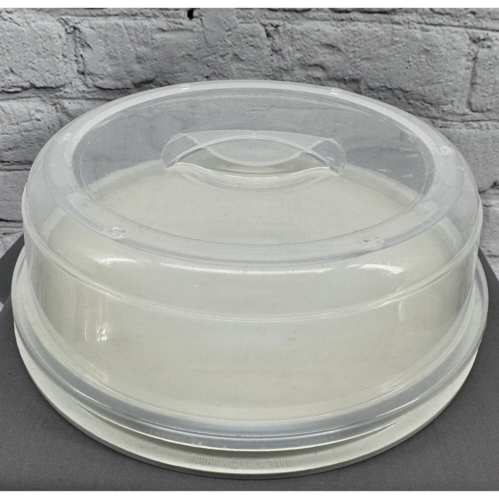 VTG Nordic Ware Bake 'N Bacon Sheet 10.5" Round Microwave & Conventional Oven